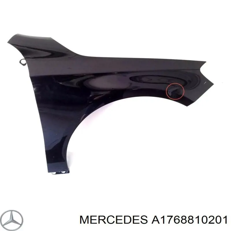A1768810201 Mercedes Pára-lama dianteiro direito