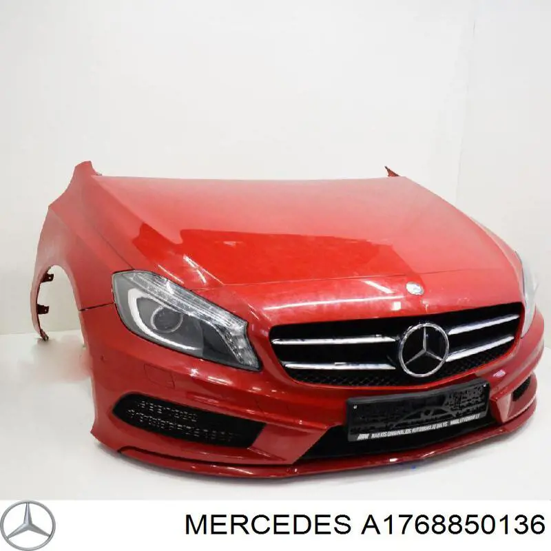 A1768850136 Mercedes Proteção do pára-choque dianteiro