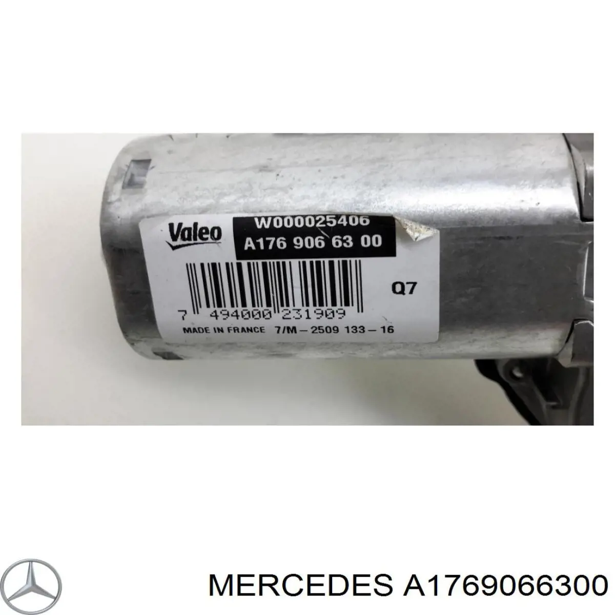 A1769066300 Mercedes Motor de limpador pára-brisas de vidro traseiro