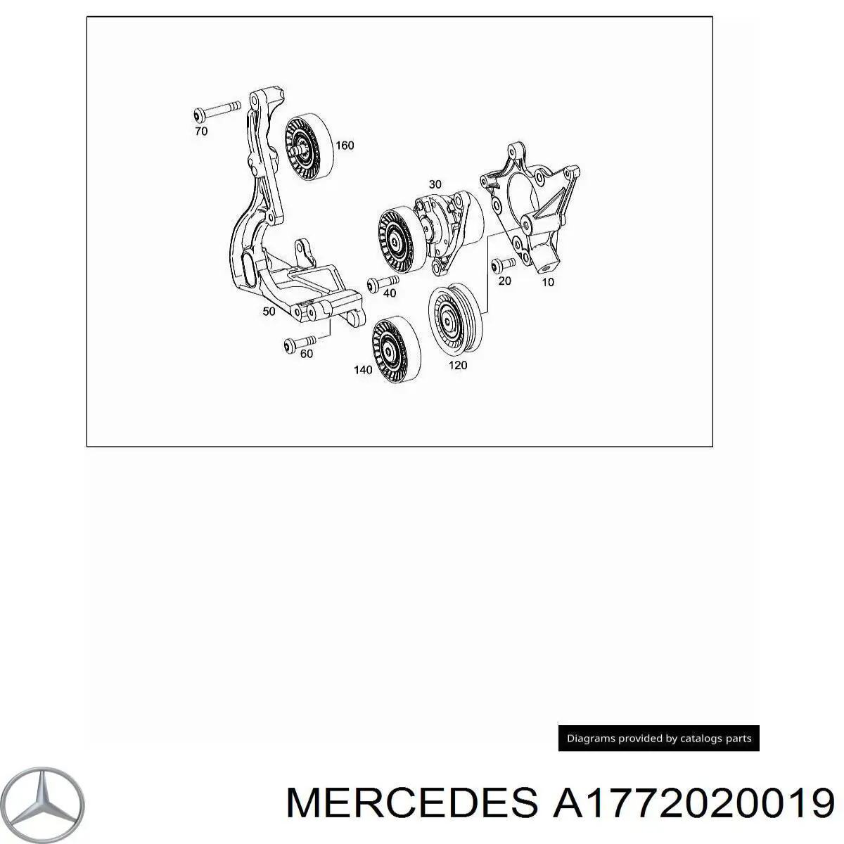 Rolo parasita da correia de transmissão para Mercedes S  W223