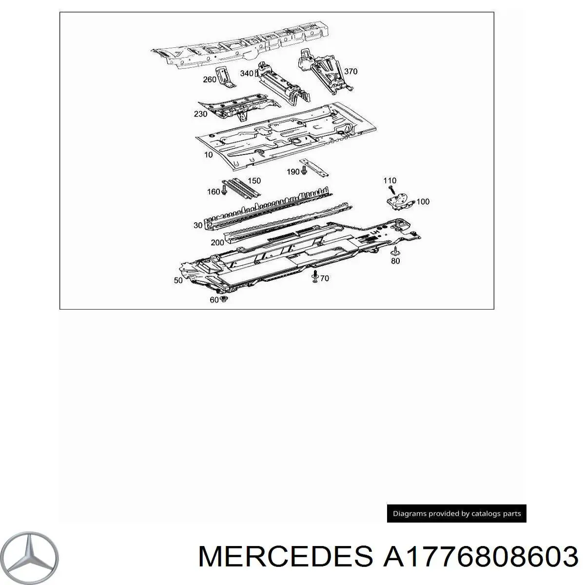 A1776808603 Mercedes Proteção de fundo direita