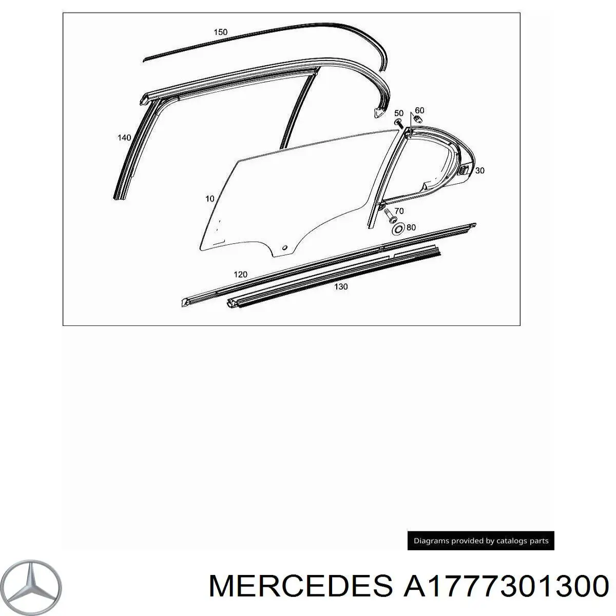 A1777301300 Mercedes Porta traseira direita
