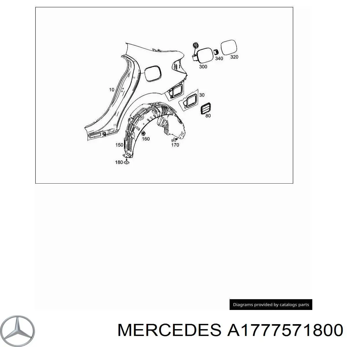  Alcapão do tanque de combustível Mercedes A sedan (V177) (2018 - 2026) 
