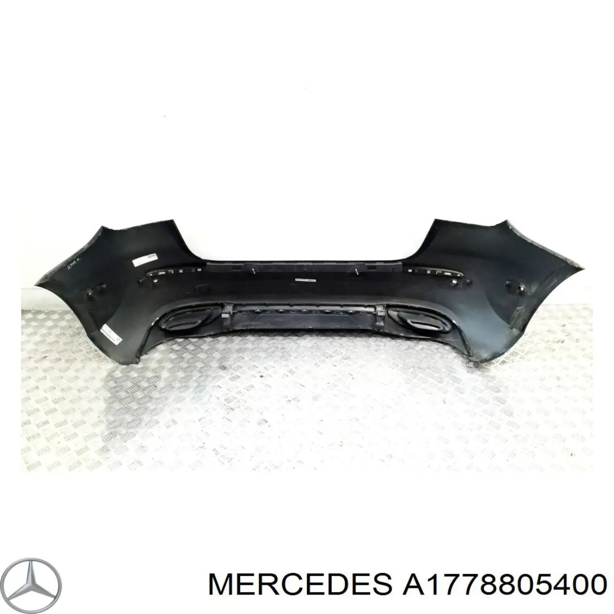 Pára-choque traseiro A17788054009999 Mercedes