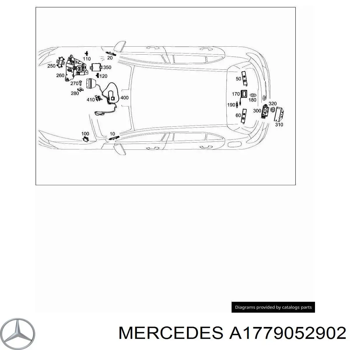 A1779052902 Mercedes Antena