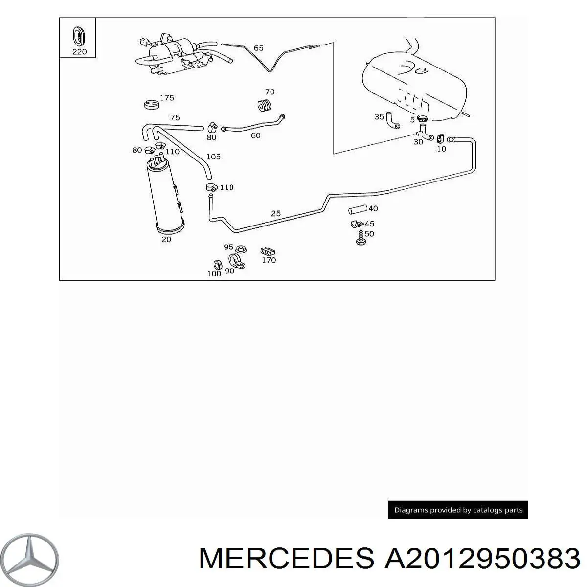  Mercedes A2012950383 preço, a partir de 11,71 USD