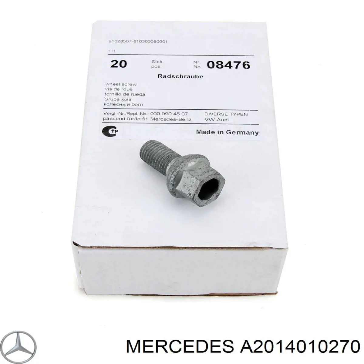 Parafuso de roda Mercedes A2014010270 preço, a partir de 3,45 USD
