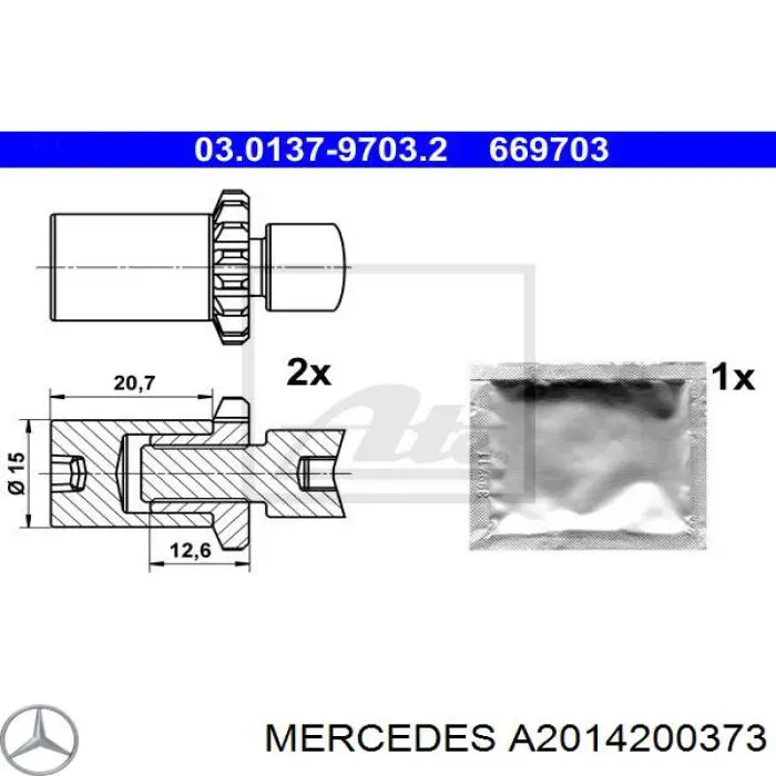 Regulador do freio de tambor traseiro Mercedes A2014200373 preço, a partir de 11,39 USD