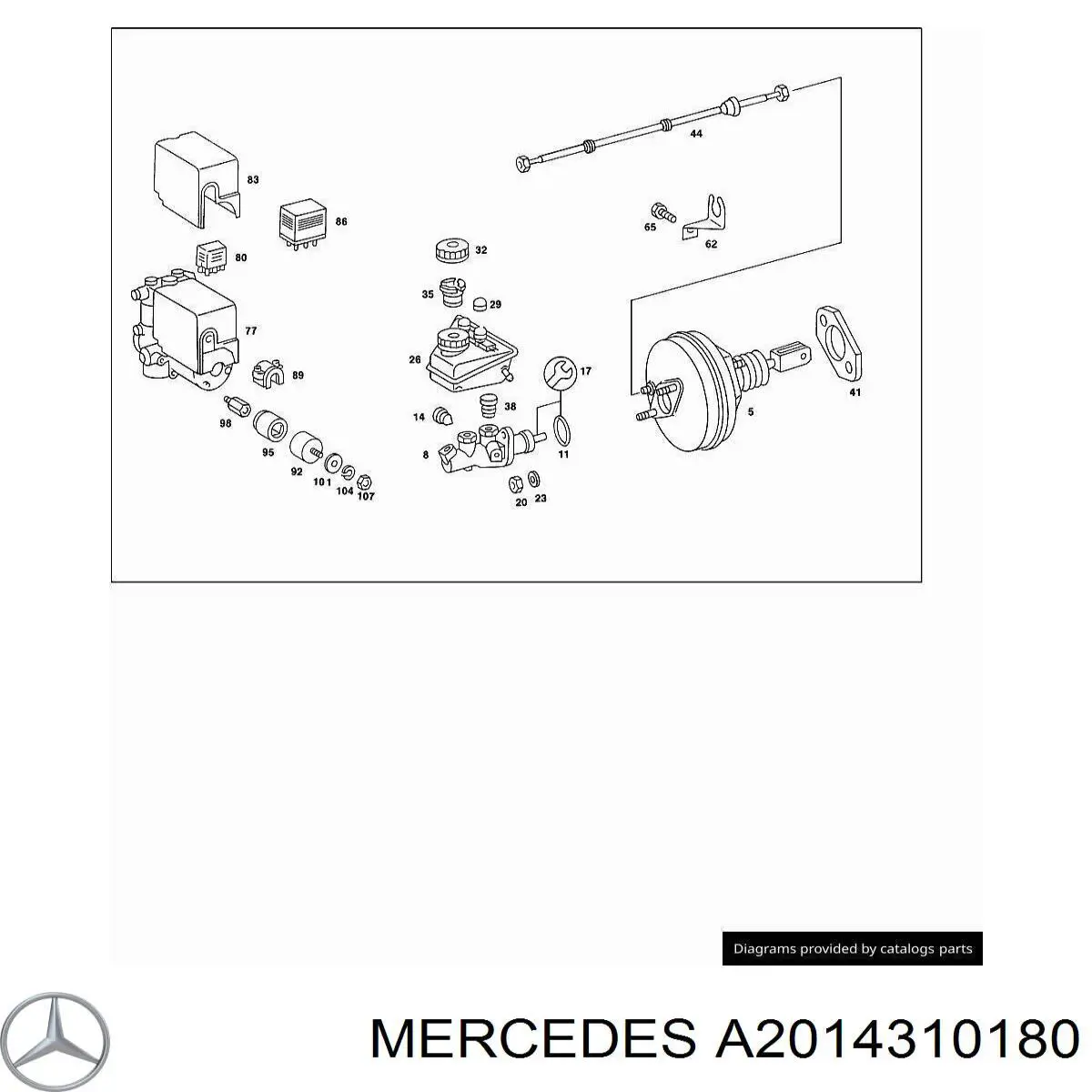  Mercedes A2014310180 preço, a partir de 17,66 USD