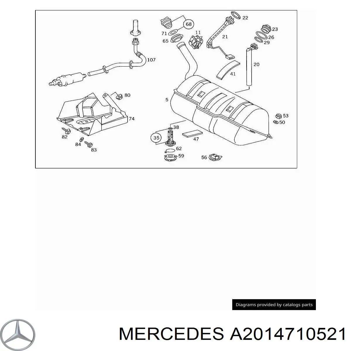  Mercedes A2014710521 preço, a partir de 93,79 USD