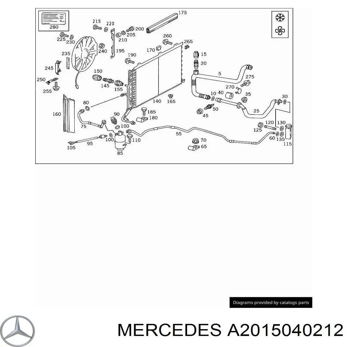  Mercedes A2015040212 preço, a partir de  USD
