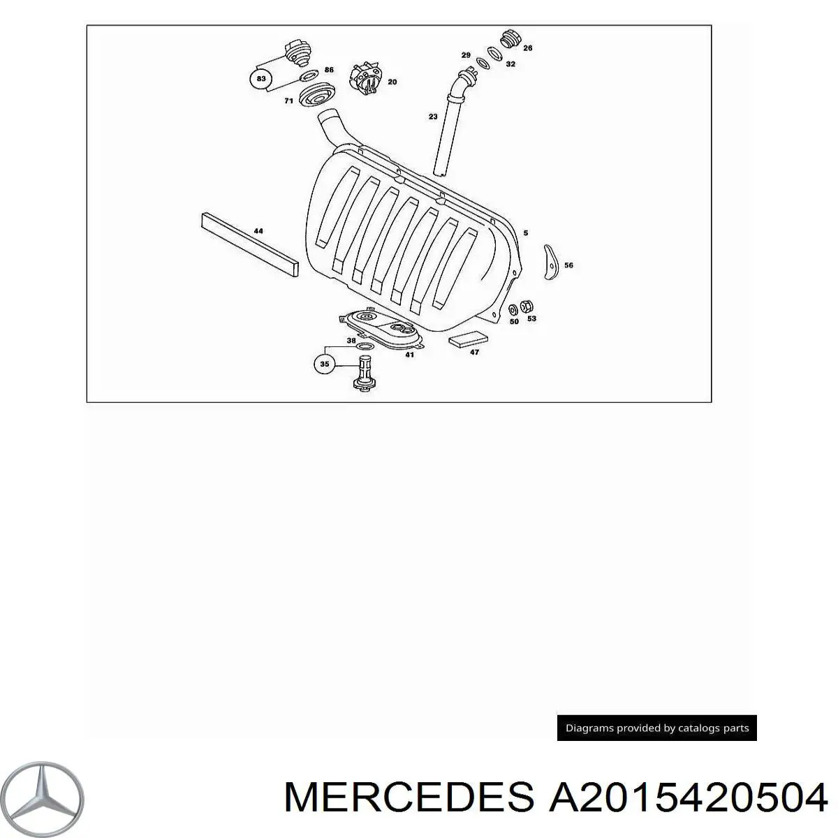 Sensor do nível de combustível no tanque Mercedes A2015420504 preço, a partir de 476,02 USD