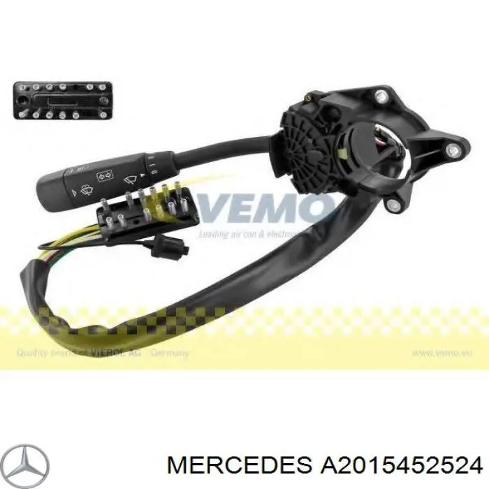 Compre A2015452524 Mercedes Comutador esquerdo instalado na coluna da direção