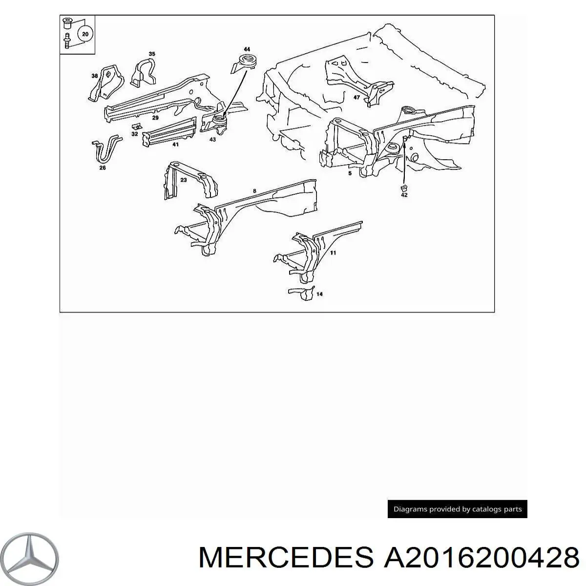Copo de suporte da mola dianteira Mercedes A2016200428 preço, a partir de 194,60 USD