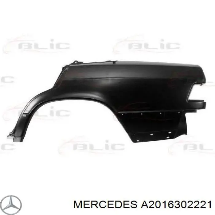 Pára-lama traseiro direito Mercedes A2016302221 preço, a partir de 155,46 USD