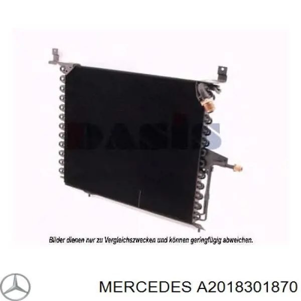 A2018301870 Mercedes Radiador de aparelho de ar condicionado