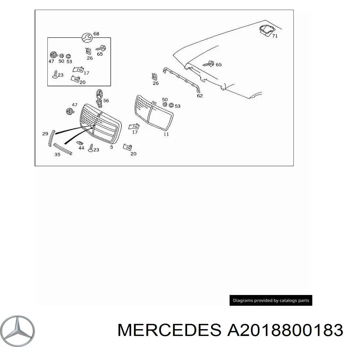  Mercedes A2018800183 preço, a partir de  