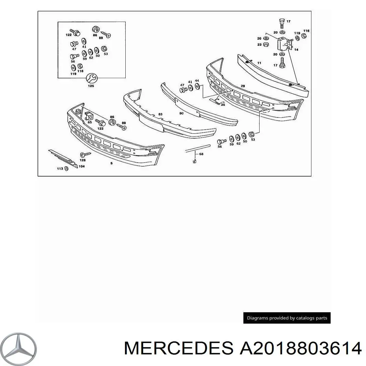  Mercedes A2018804214 preço, a partir de 166,68 USD