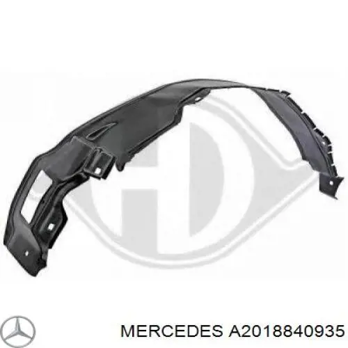 Guarda-barras esquerdo do pára-lama dianteiro Mercedes A2018840135 preço, a partir de 21,25 USD