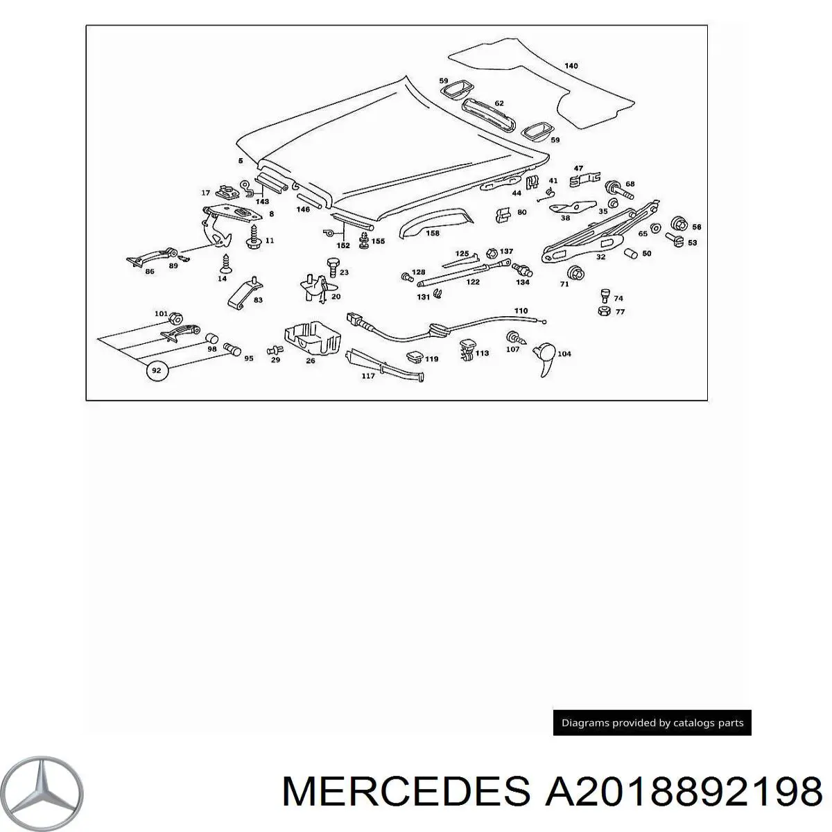  Mercedes A2018892198 preço, a partir de 9,18 USD