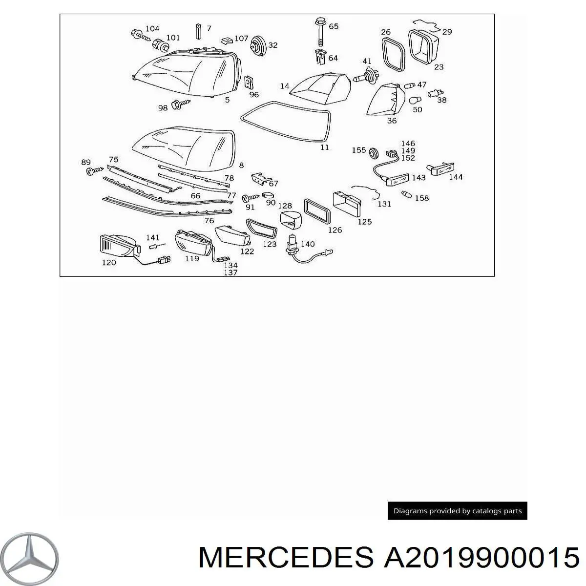  Mercedes A2019900015 preço, a partir de 17,54 USD