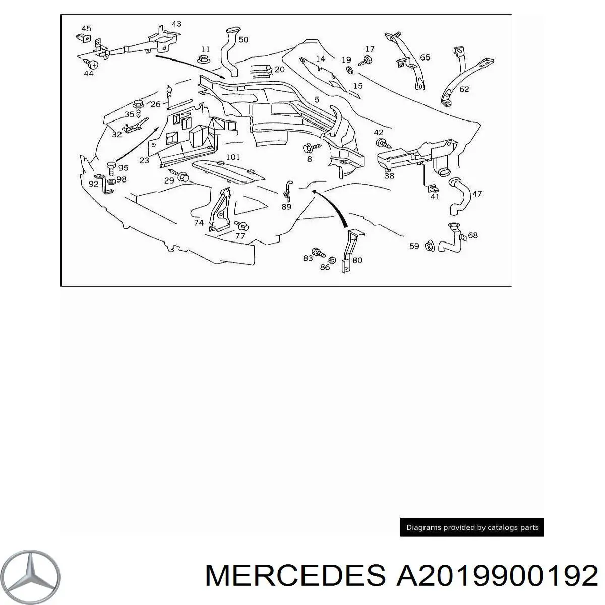 Compre A0039970486 Mercedes Cápsula (prendedor) de fixação de revestimento da porta