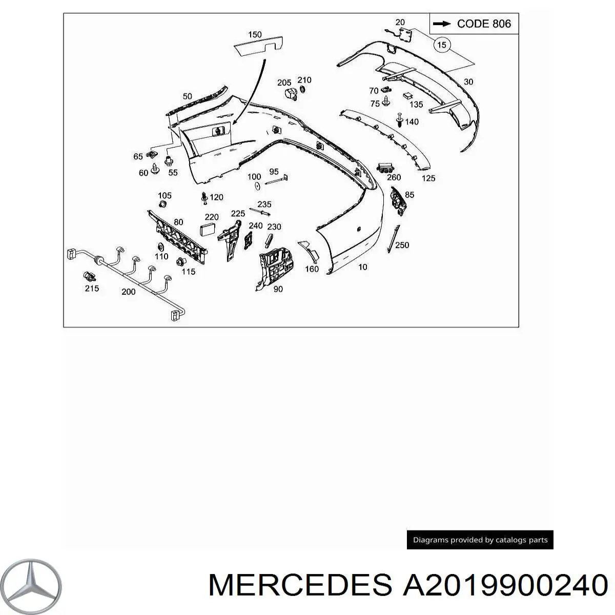 A2019900240 Mercedes 