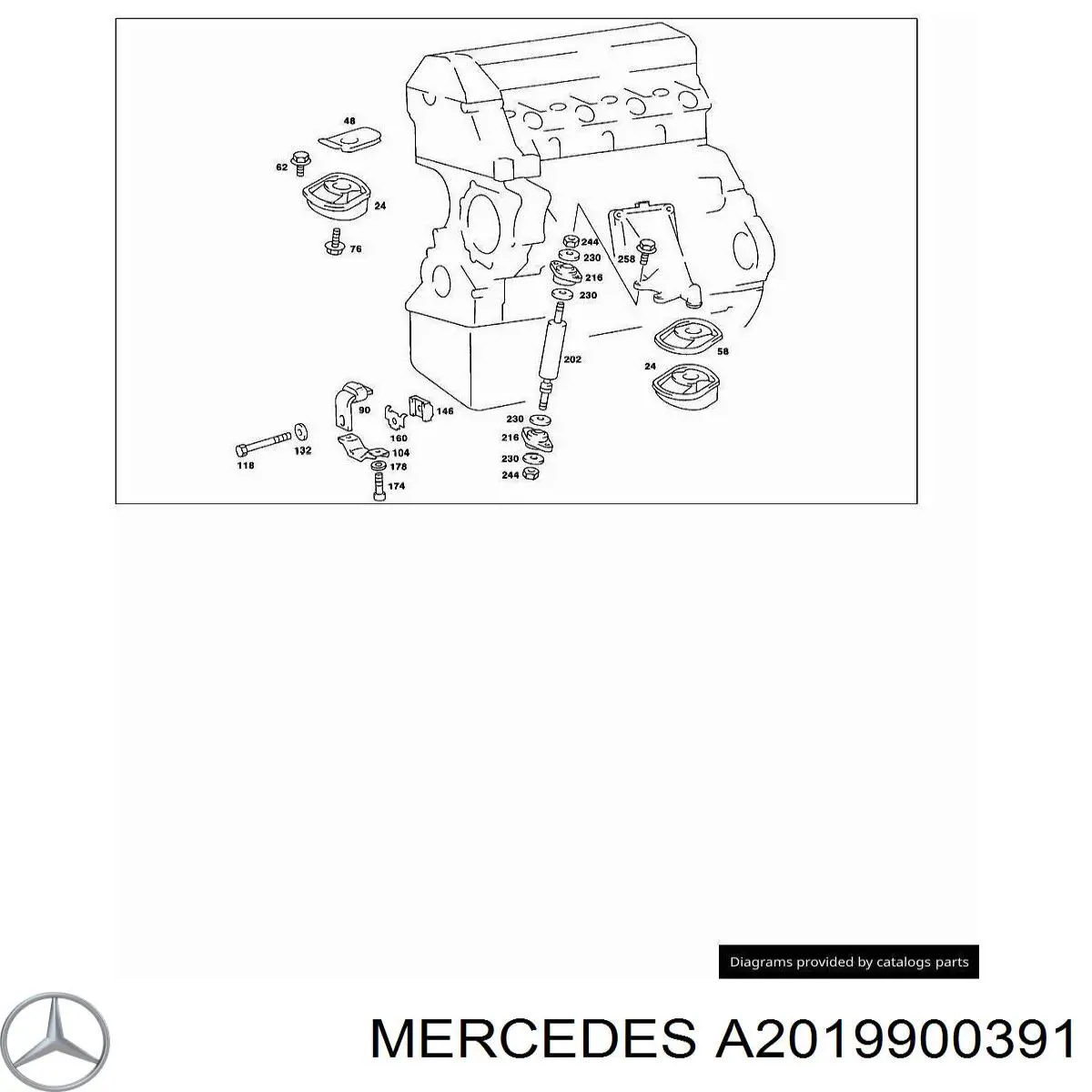  Mercedes A2019900391 preço, a partir de 55,21 USD