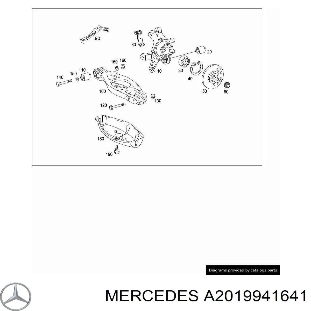 Compre A2019941641 Mercedes Anel de travagem de rolamento de cubo dianteiro