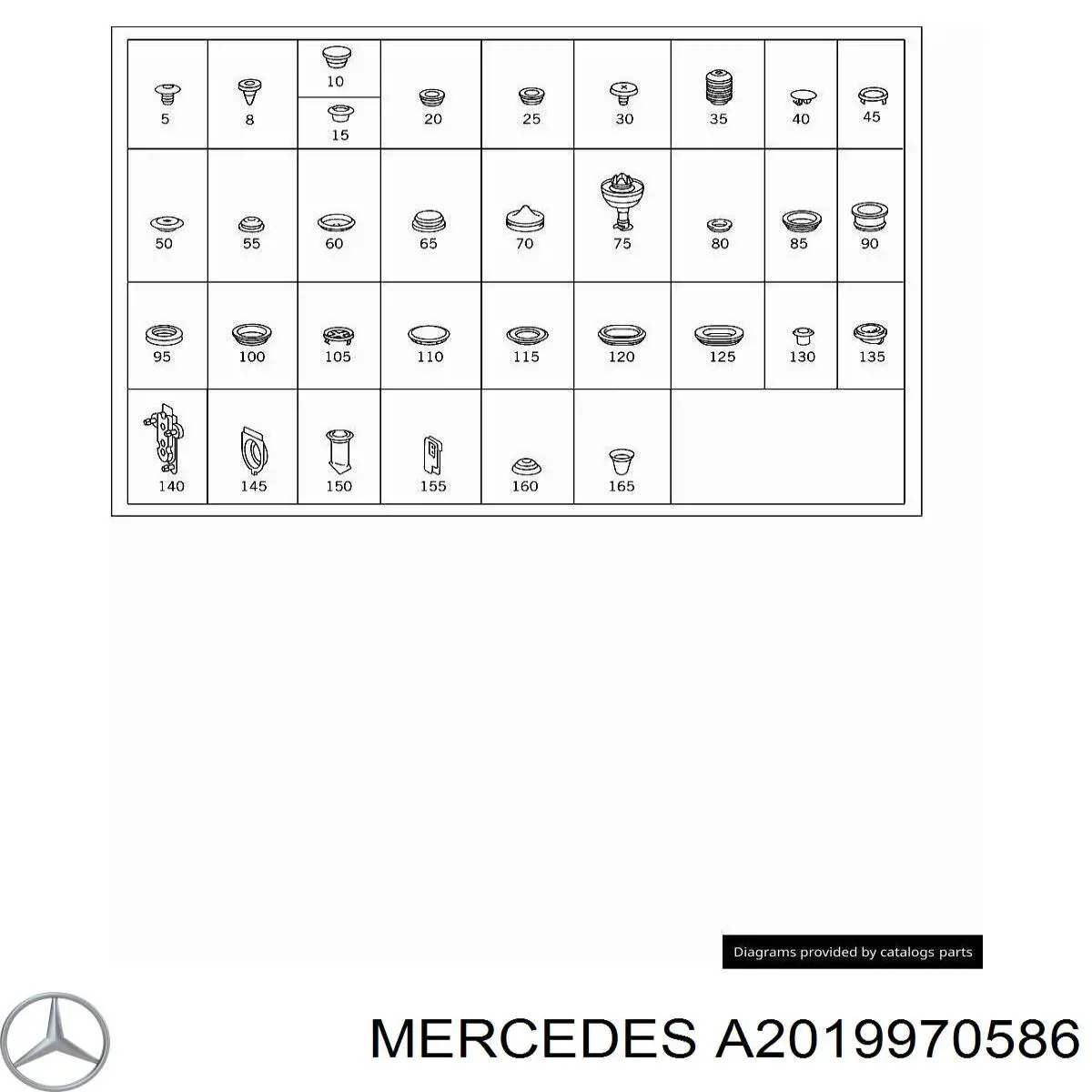  Mercedes A2019970586 preço, a partir de 41,75 USD