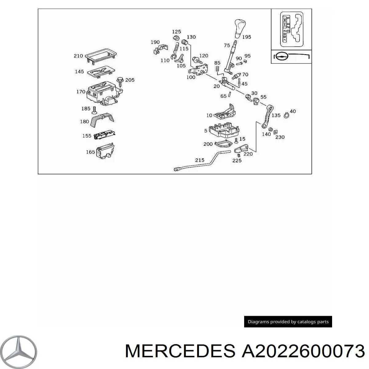  Mercedes A2022600073 preço, a partir de 61,95 USD