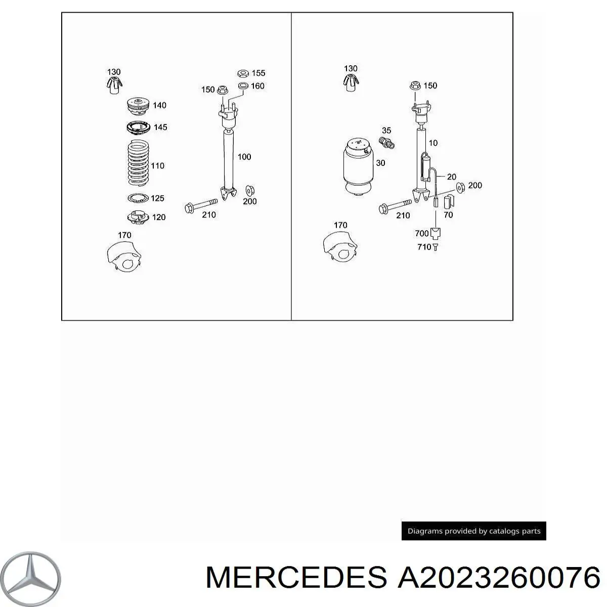  Mercedes A2023260076 preço, a partir de 6,89 USD
