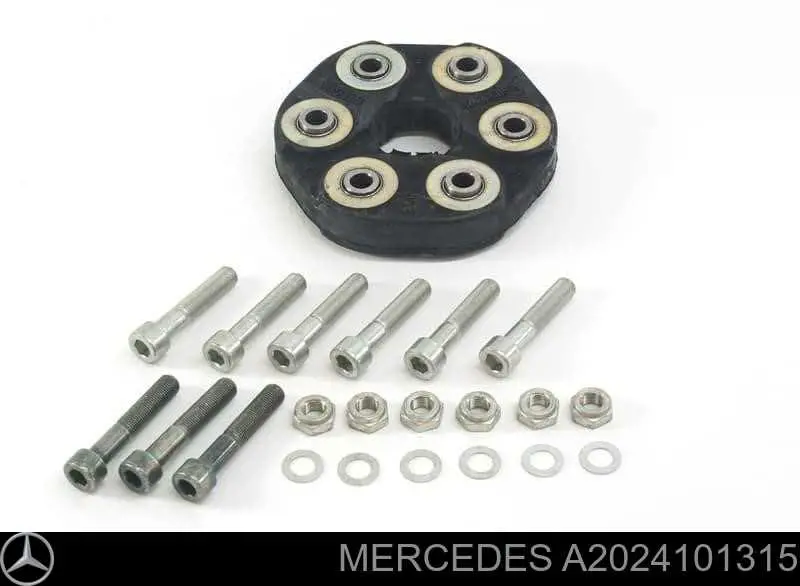 A2024101315 Mercedes Acoplamento elástico dianteiro/traseiro do veio de transmissão