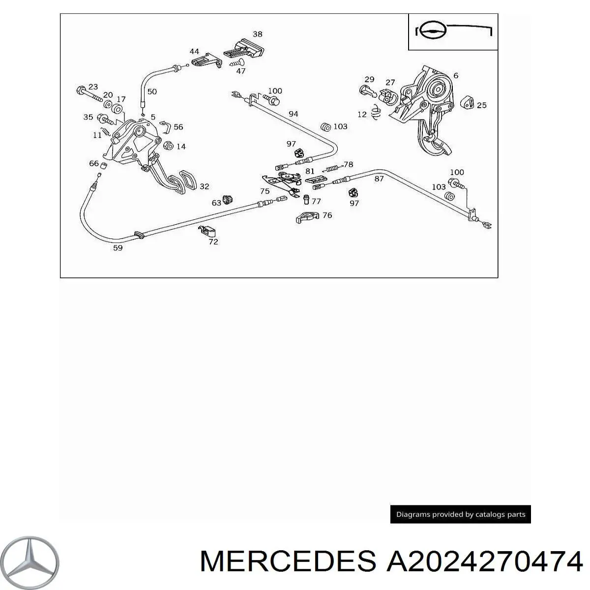  Mercedes A2024270474 preço, a partir de 38,20 USD