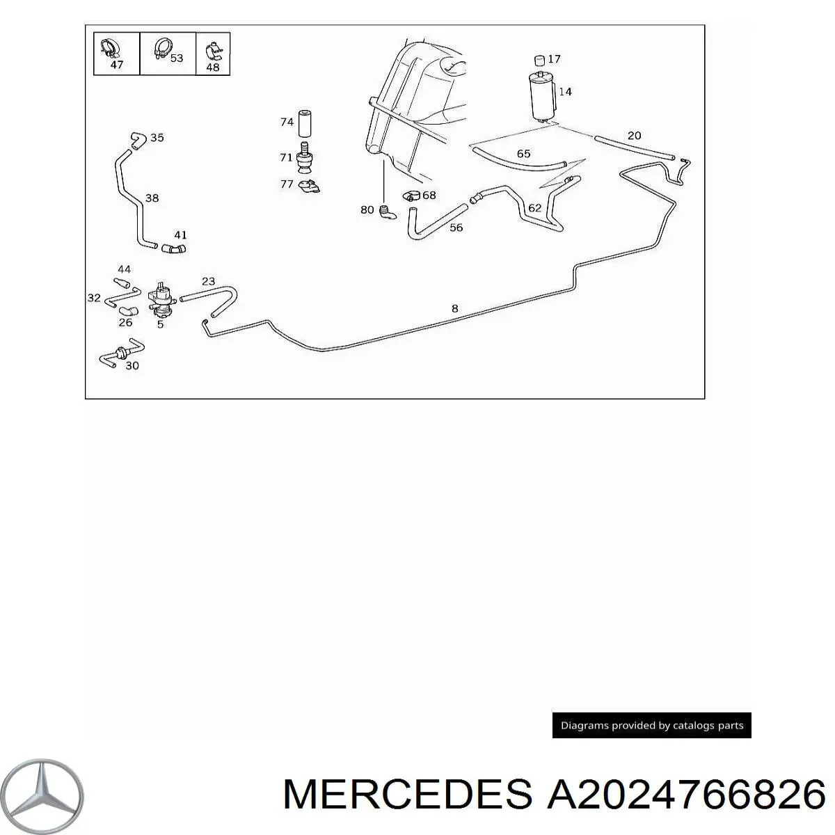 Mercedes A2024766826 preço, a partir de 27,02 USD