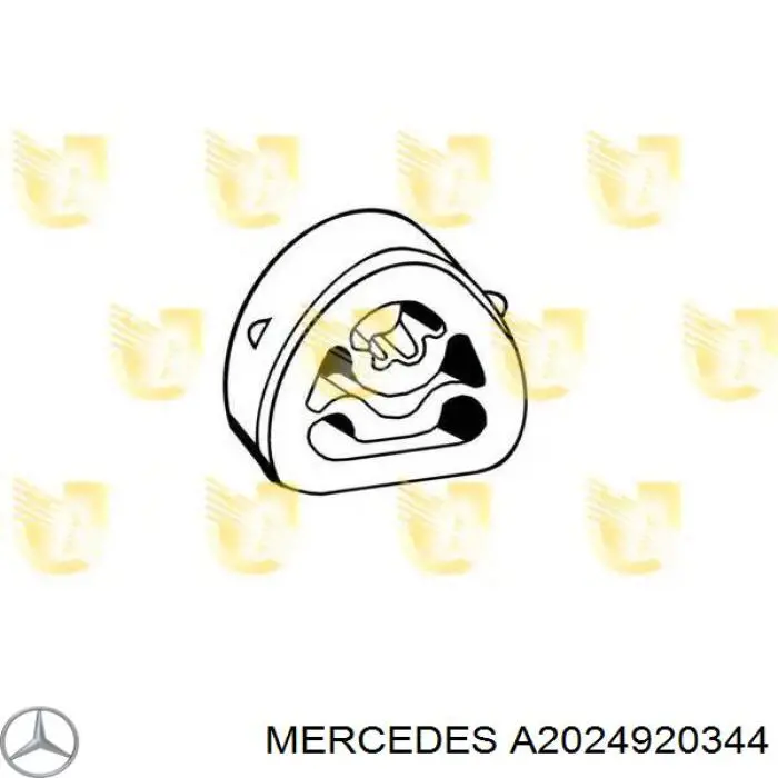 A2024920344 Mercedes Coxim de fixação do silenciador