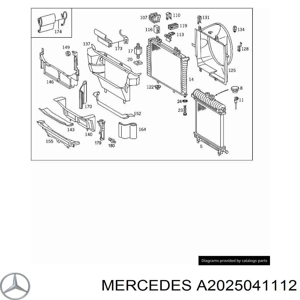 A2105040412 Mercedes 
