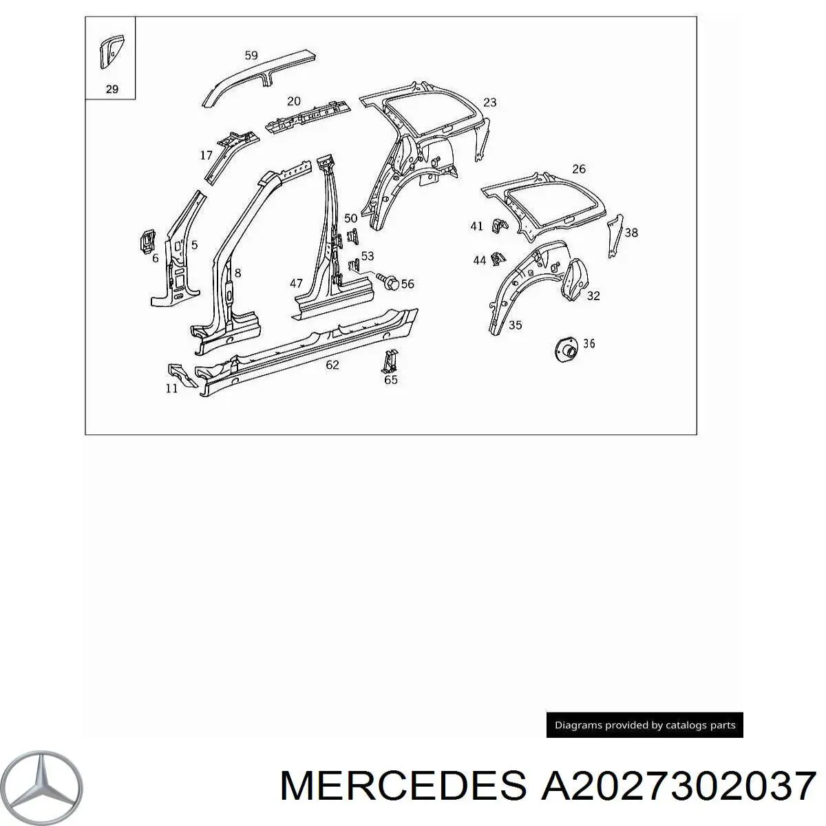  Mercedes A2027301237 preço, a partir de 101,42 USD