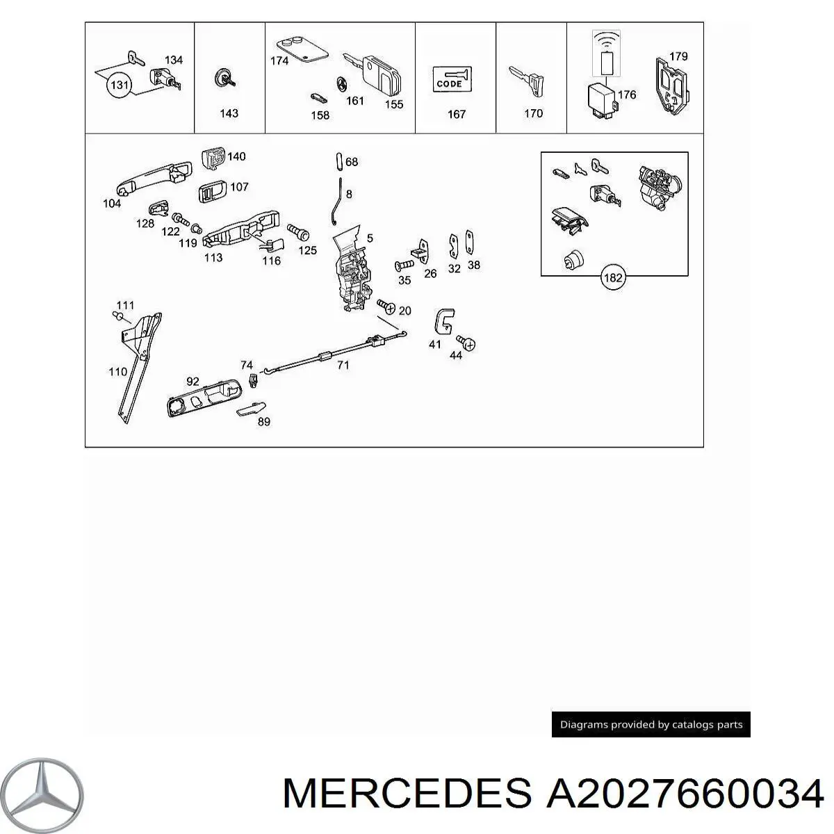  Mercedes A2027660034 preço, a partir de 5,49 USD