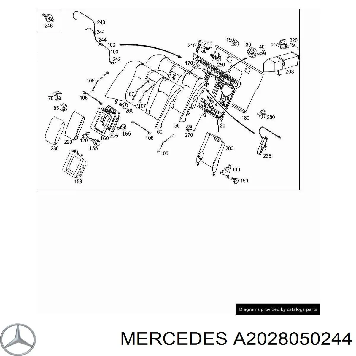 Compre A2028050244 Mercedes 
