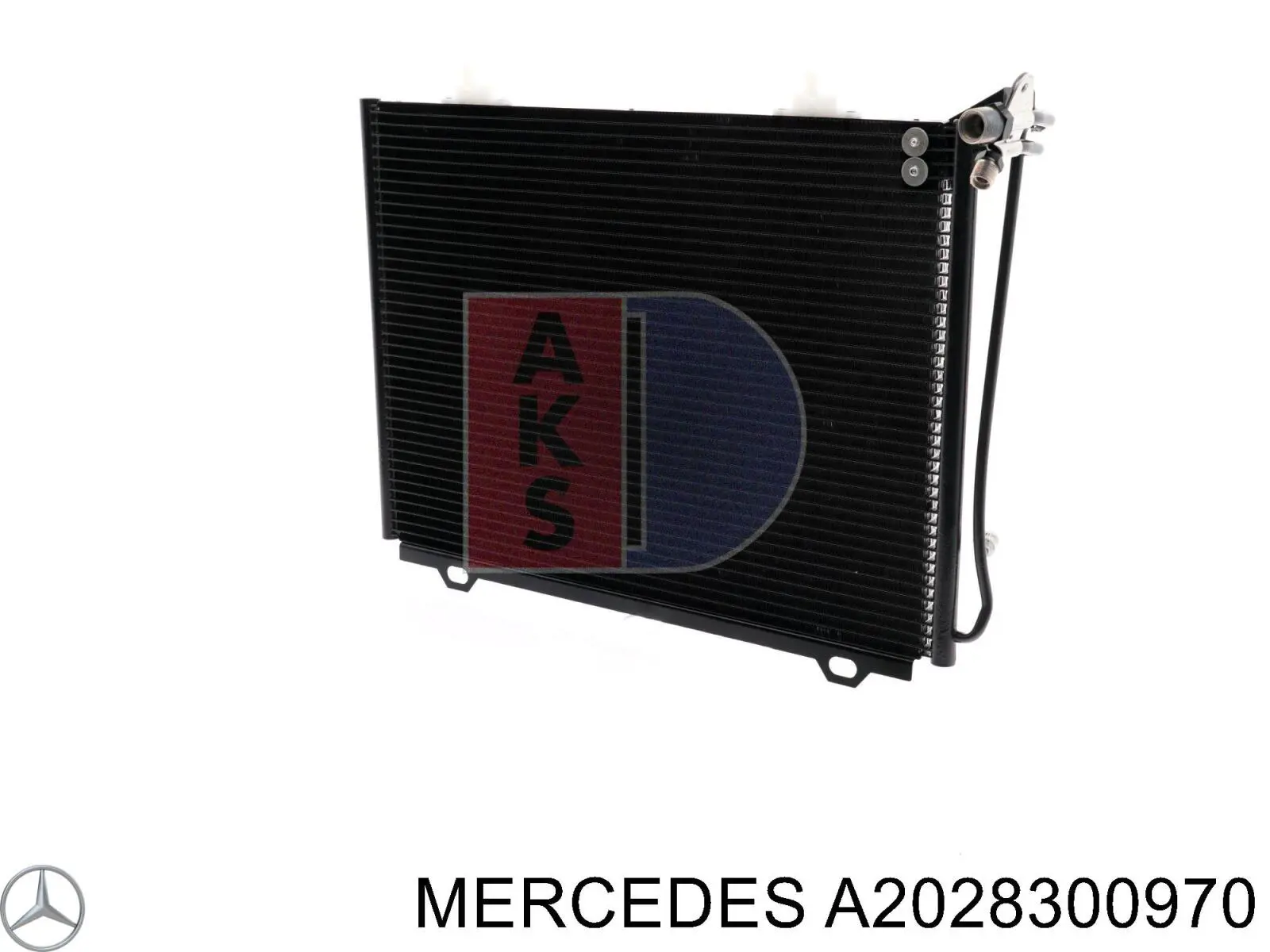 A2028300970 Mercedes Radiador de aparelho de ar condicionado