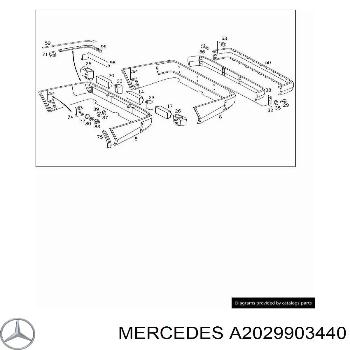  Mercedes A2029903440 preço, a partir de  
