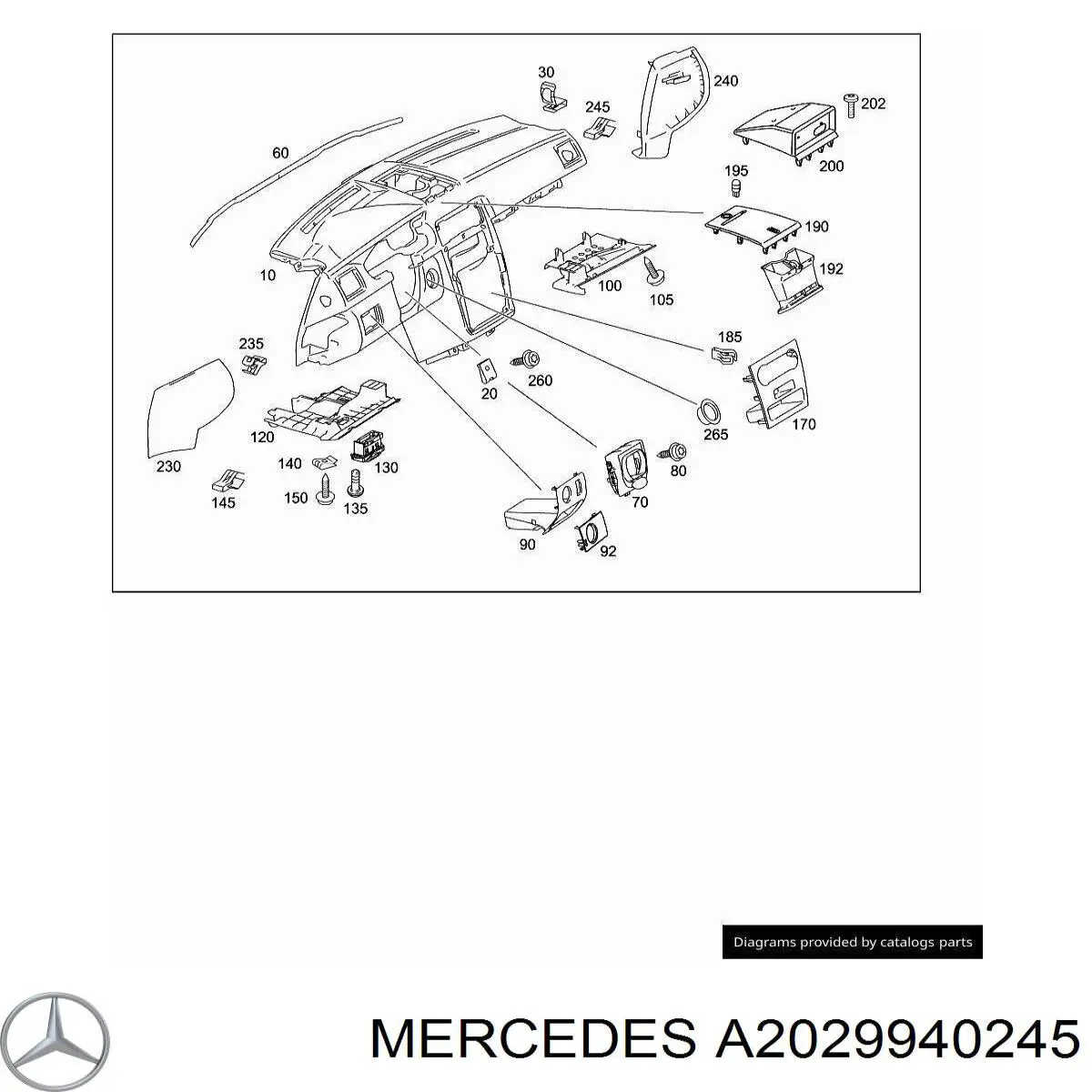 Compre A2029940245 Mercedes 