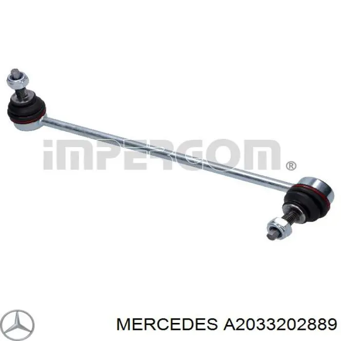 Compre A2033202889 Mercedes Montante de estabilizador dianteiro