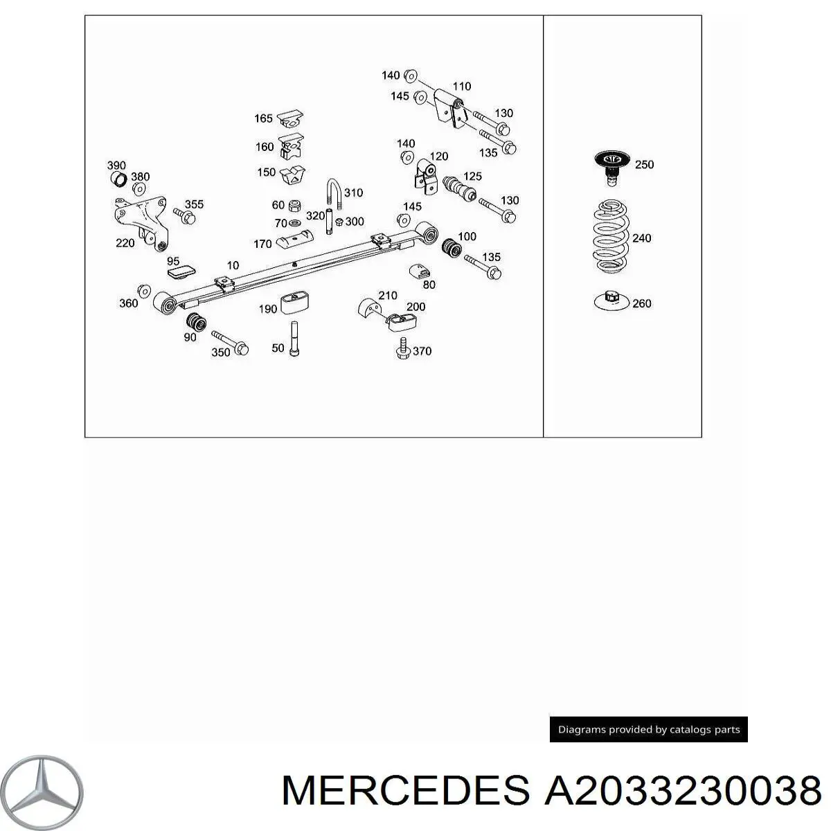 A2033230038 Mercedes 