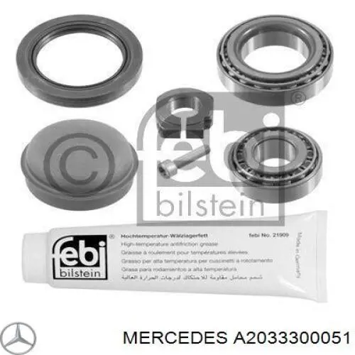 Rolamento de cubo dianteiro Mercedes A2033300051 preço, a partir de 26,92 USD