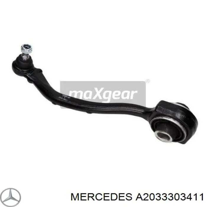 Braço oscilante inferior direito de suspensão dianteira Mercedes A2033303411 preço, a partir de 54,36 USD
