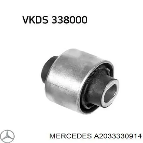Bloco silencioso dianteiro do braço oscilante inferior Mercedes A2033330914 preço, a partir de 19,64 USD