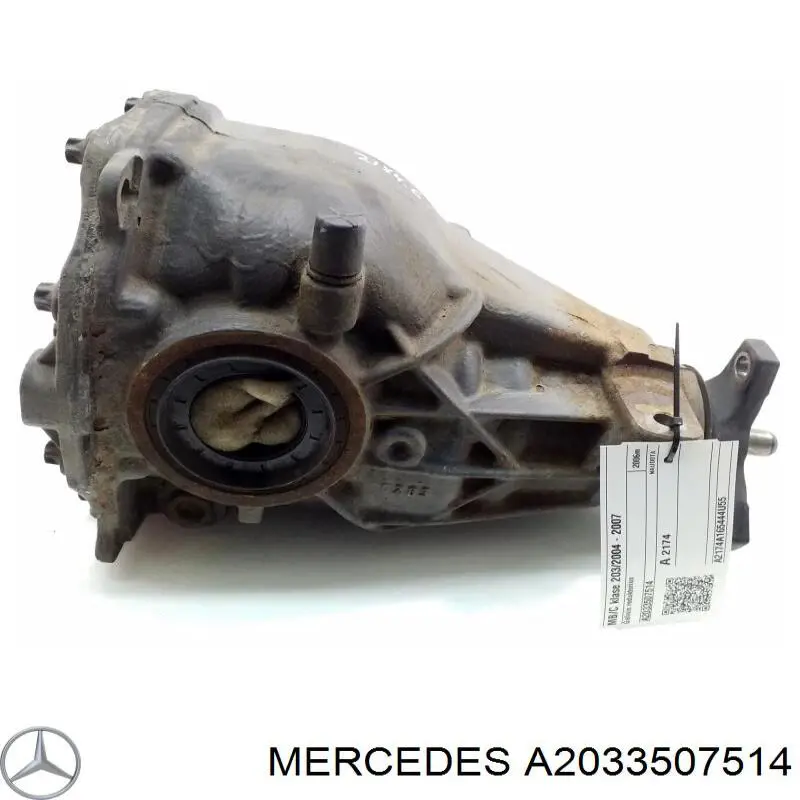 A2033509314 Mercedes Redutor do eixo traseiro