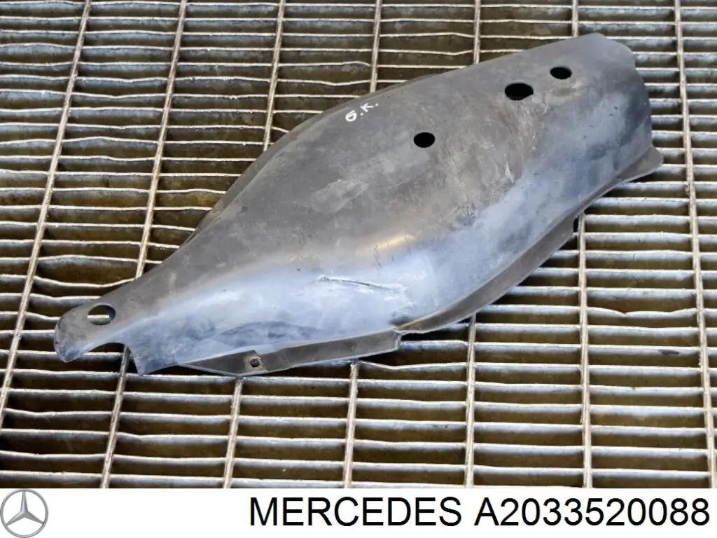 A2033520088 Mercedes Proteção do braço inferior traseiro